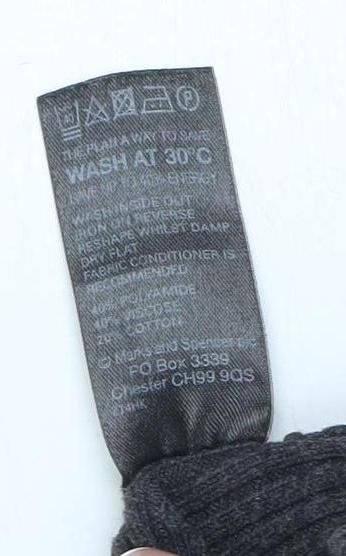 Womens UK Size 10 Marks and Spencer Grey Cardigan Jumper