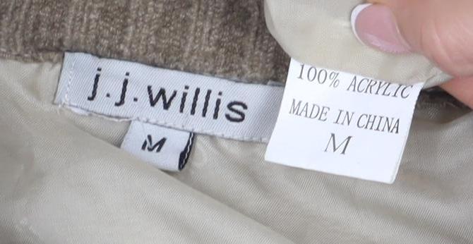 Mens UK Size M J. Wills Beige Full Zip
