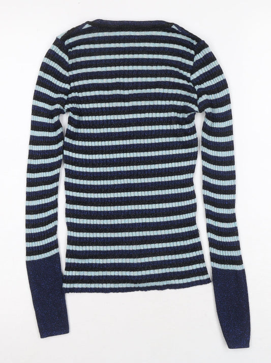 Womens UK Size 2XS Zara Multicoloured Pullover Jumper