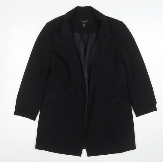 Womens UK Size 10 New Look Regular Black Blazer