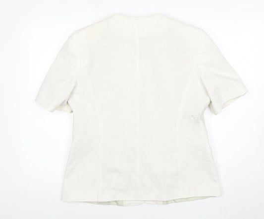 Debenhams Women’s Ivory Linen Suit Jacket Size 14