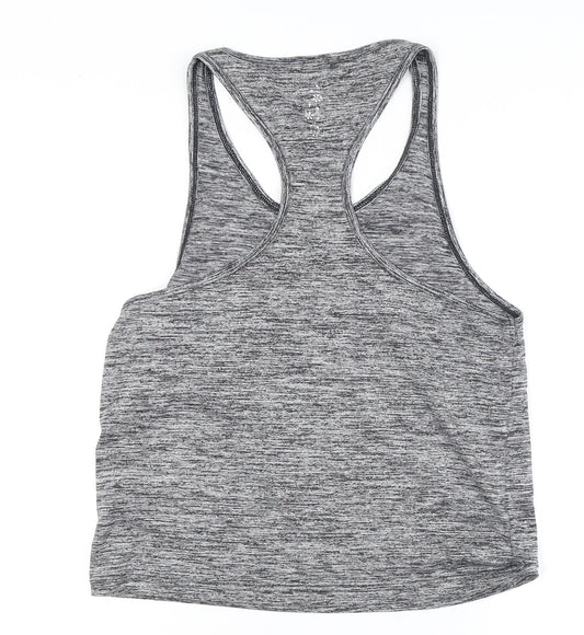 USA Pro Women's Grey Tank Top S Athletic Racerback