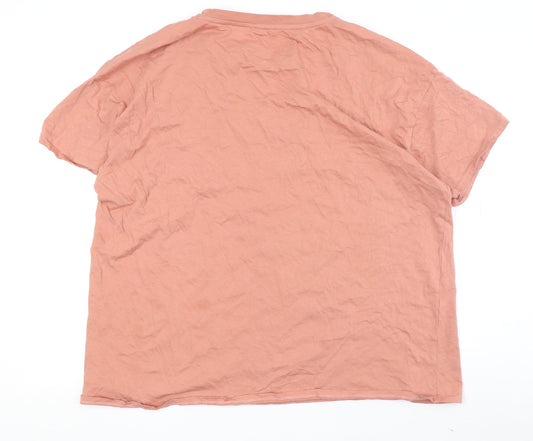 George Women's Orange Rolling Stones T-Shirt, Size 18, Casual