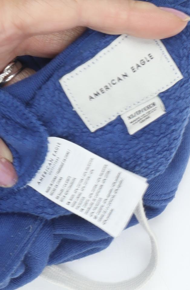 American Eagle Womens Blue XS Pullover Hoodie