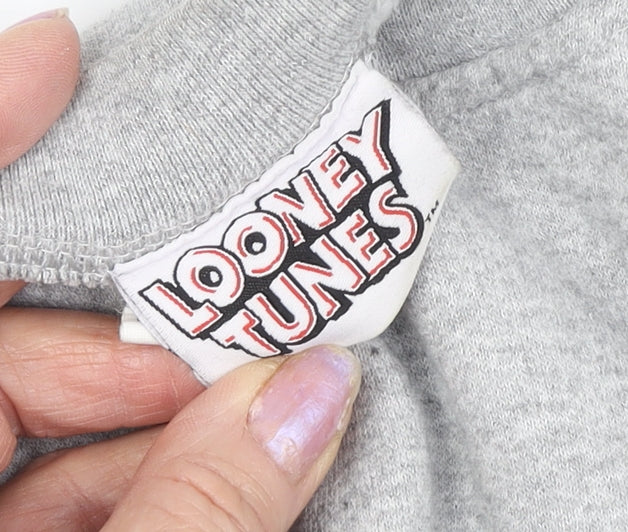Womens UK Size 8 Looney Tunes Grey Sweatshirt