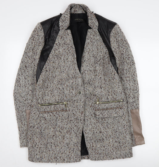 Womens UK Size 12 River Island Grey Basic Jacket