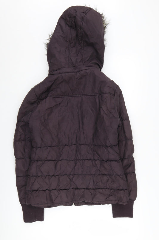 Womens UK Size 12 Dorothy Perkins Black Puffer Jacket