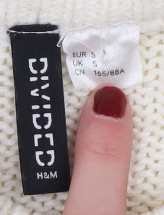 Womens UK Size S H&M White Jumper Jumper