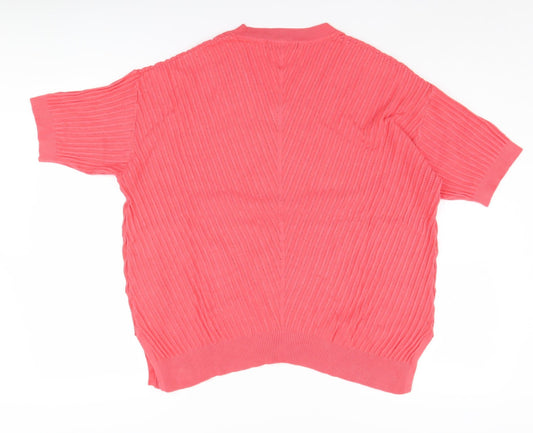 Womens UK Size M Marks and Spencer Pink Pullover Jumper