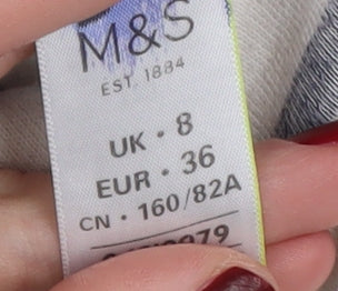 Womens UK Size 8 Marks and Spencer Multicoloured Pullover Jumper