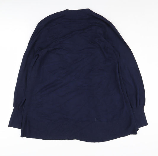 Womens UK Size S Marks and Spencer Blue Cardigan Jumper