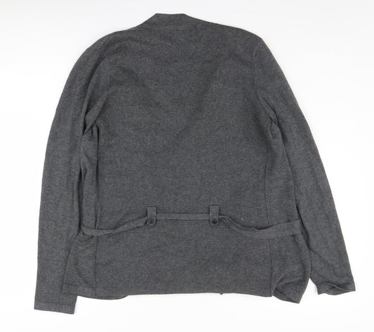 Alexon Women's Grey Cardigan, M, Collared, Belted
