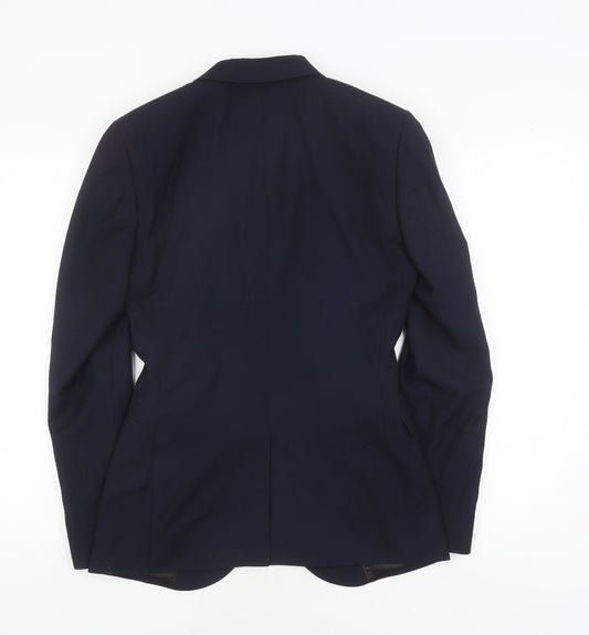 Mens UK Size 34 Topman Regular Blue Suit Jacket