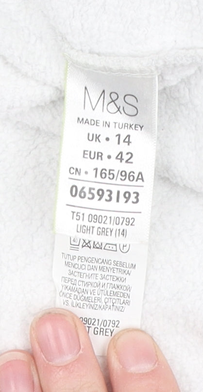 Womens UK Size 14 Marks and Spencer Grey Pullover Sweatshirt