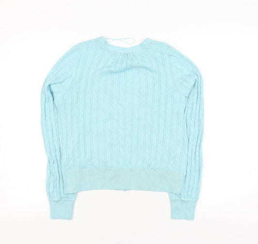 Womens UK Size M Pimkie Blue Cardigan Jumper