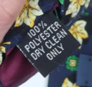 Tootal Men's Blue Floral Tie One Size Polyester