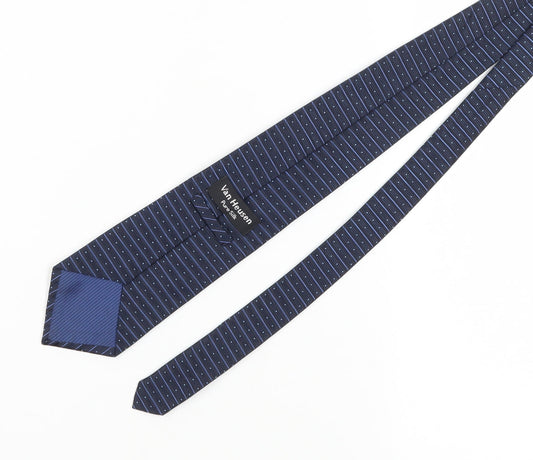 Van Heusen Men's Blue Striped Silk Tie