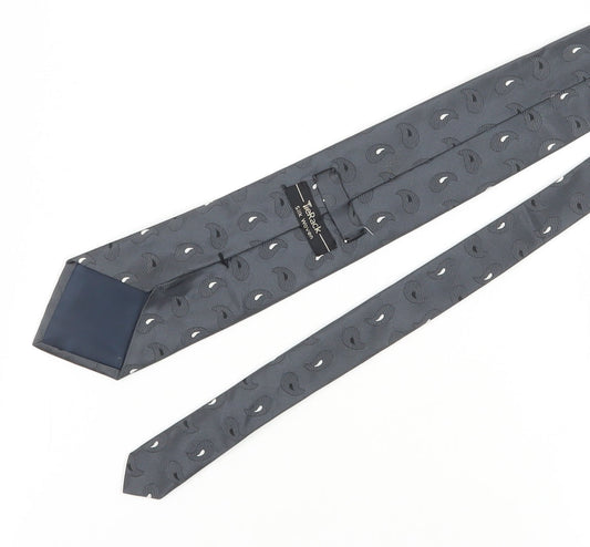 Tie Rack Men's Grey Paisley Silk Tie