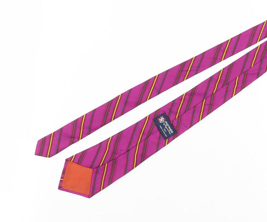 Austin Reed Men's Pink Striped Silk Tie - Elegant Accessory