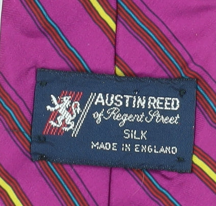 Austin Reed Men's Pink Striped Silk Tie - Elegant Accessory