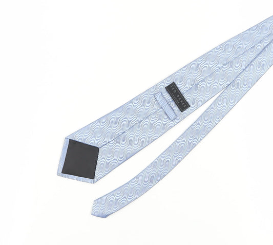 Ted Baker Men's Blue Silk Geometric Tie