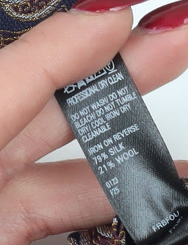 Marks & Spencer Men's Paisley Silk Tie Multicoloured