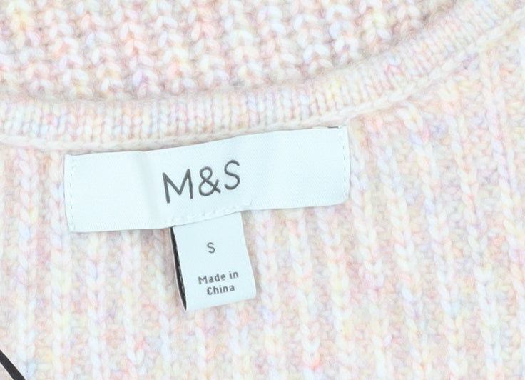 Womens UK Size S Marks and Spencer Multicoloured Pullover Jumper