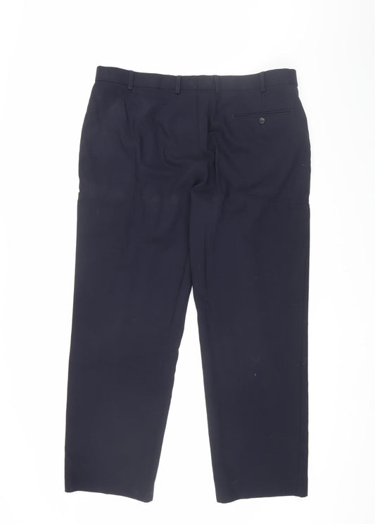 Marks and Spencer Men's Black Wool Dress Pants Size 38