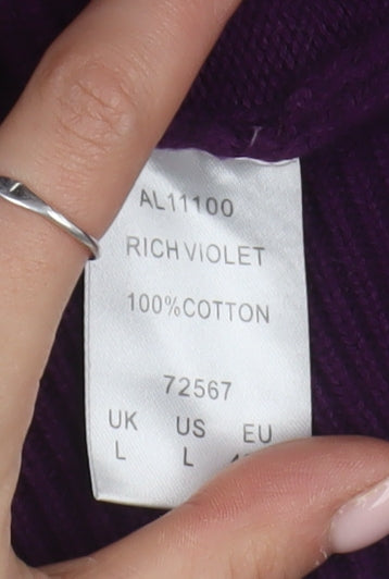 Womens UK Size L Cotton Traders Purple Basic Jacket