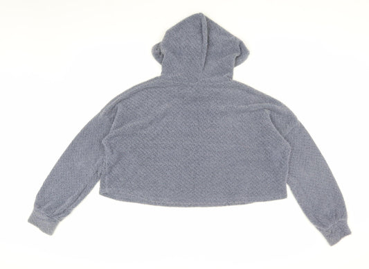Hollister Women’s Grey Knit Pullover Hoodie, Size L