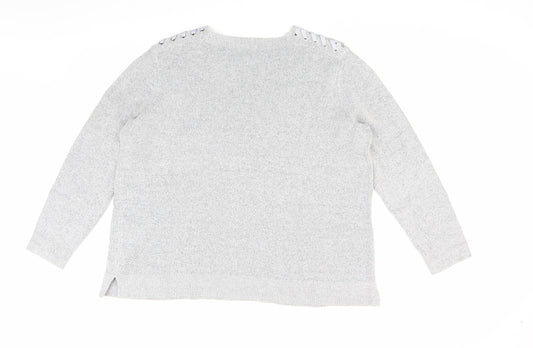 Womens UK Size 16 Marks and Spencer Grey Jumper Jumper
