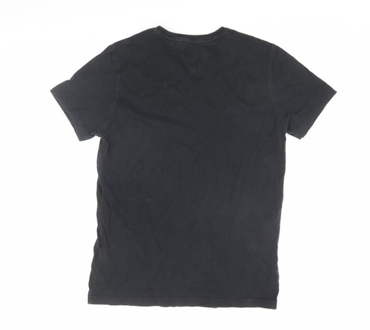 Mens UK Size M Hilfiger Denim Black T-Shirt