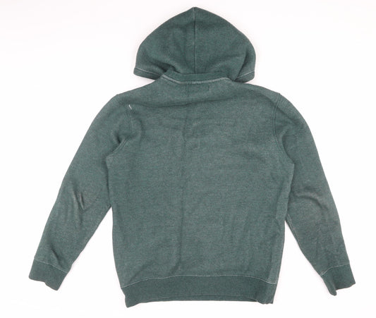 Mens UK Size M H&M Green Pullover Hoodie