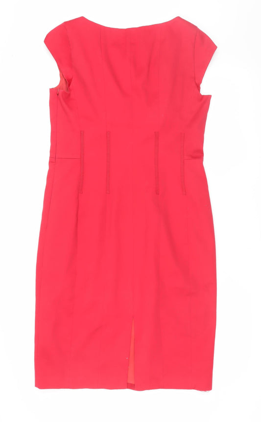 Coast Women's Red Sheath Dress Size 14