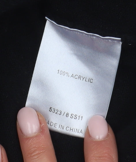 Greenwoods Men's Black XL V-Neck Pullover Jumper