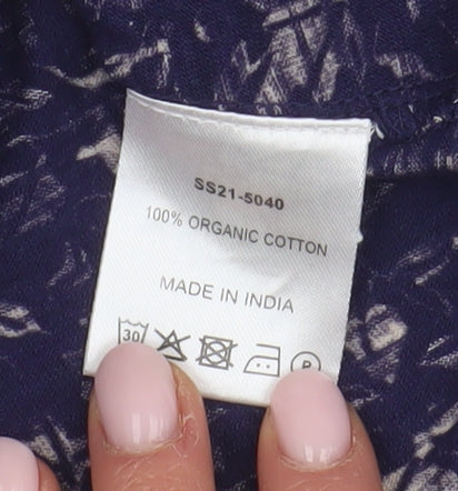 Hush Women's Blue Floral Cotton Skirt Size 12