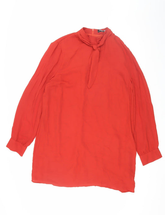 Additional front view of Fashion Union Women's Red Shift Dress, size 16