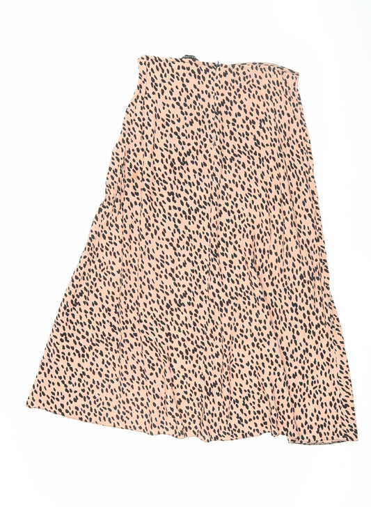 New Look Women's Multicoloured Animal Print Skirt Size 10