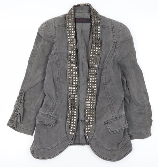 Womens UK Size 8 Miss Selfridge Grey Blazer