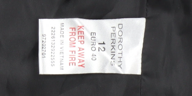 Womens UK Size 12 Dorothy Perkins Regular Black Blazer