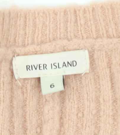 Womens UK Size 6 River Island Beige Pullover Jumper