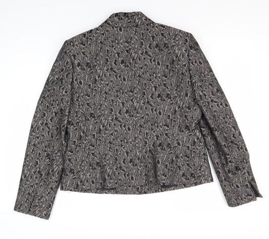 Womens UK Size 8 Le Suit Petites Grey Suit Jacket