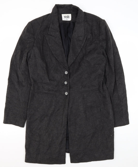 Womens UK Size 12 Wallis Black Basic Jacket
