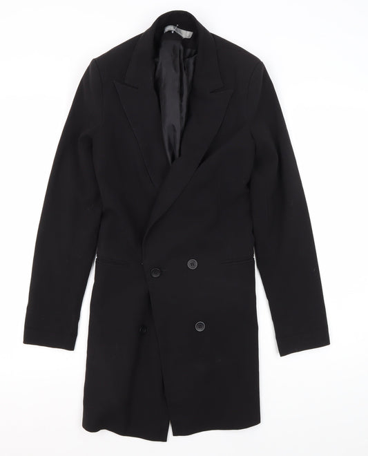 Womens UK Size 8 ASOS Black Overcoat