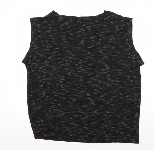 Marvel Comics Men's Black Graphic Sleeveless T-Shirt Size 20