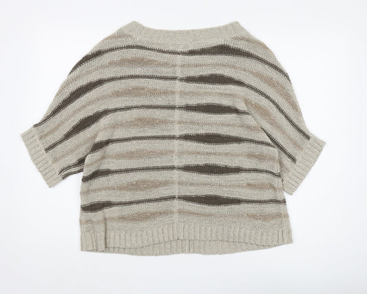 Womens UK Size 14 Marks and Spencer Beige Pullover Jumper