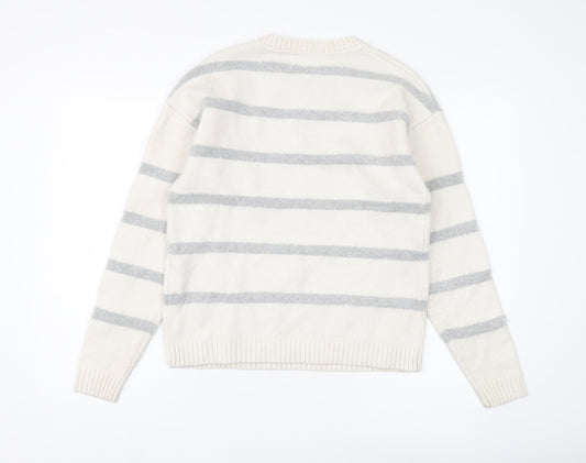 Womens UK Size S Marks and Spencer Ivory Pullover Jumper