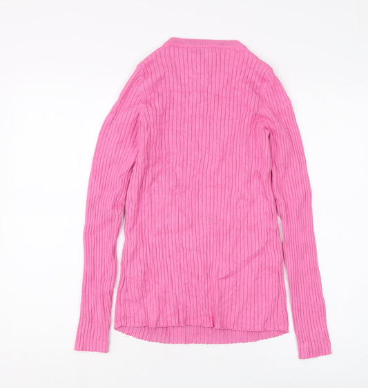Womens UK Size 12 New Look Pink Pullover Jumper