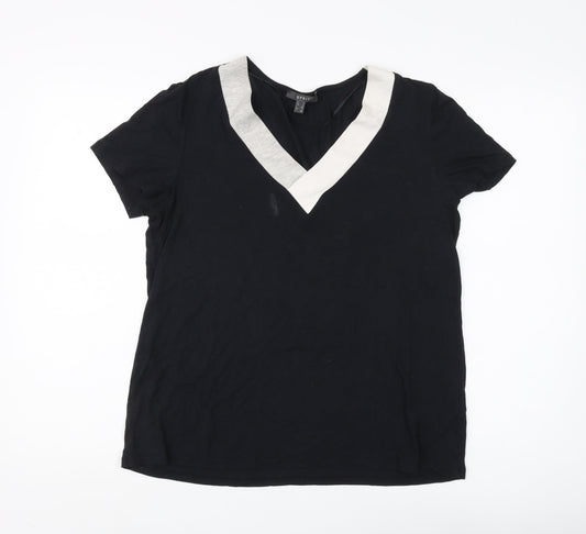 Womens UK Size L Esprit Black Basic T-Shirt