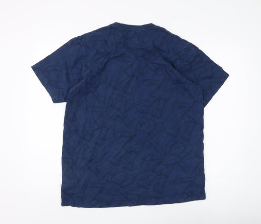 UT KAWS Men's Blue Graphic Print T-Shirt L